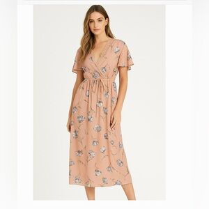 Flutter Sleeve V-Neck Sundress